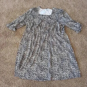 Heather B 3X 3 Quarter Length Sleeved Women's Floral Print Dress